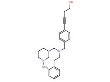 4-(4-{[[(1-methyl-3-piperidinyl)methyl](2-phenylethyl)amino]methyl}phenyl)-3-butyn-1-ol