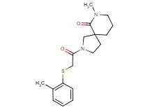 7-methyl-2-{[(2-methylphenyl)thio]acetyl}-2,7-diazaspiro[4.5]decan-6-one