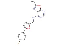 N-{[5-(4-fluorophenyl)-2-furyl]methyl}-2-methyl[1,3]oxazolo[5,4-d]pyrimidin-7-amine