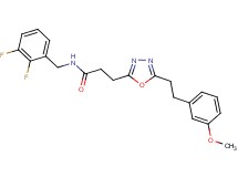 N-(2,3-difluorobenzyl)-3-{5-[2-(3-methoxyphenyl)ethyl]-1,3,4-oxadiazol-2-yl}propanamide