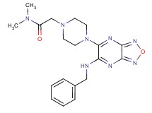 2-{4-[6-(benzylamino)[1,2,5]oxadiazolo[3,4-b]pyrazin-5-yl]-1-piperazinyl}-N,N-dimethylacetamide