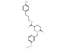 1-(3-methoxybenzyl)-N-[3-(4-methylphenyl)propyl]-6-oxo-3-piperidinecarboxamide