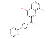8-fluoro-2-{[3-(2-pyridinyl)-1-azetidinyl]carbonyl}-4-quinolinol