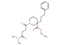 ethyl 1-[4-(dimethylamino)-4-oxobutanoyl]-3-(3-phenylpropyl)-3-piperidinecarboxylate