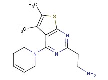 {2-[4-(3,6-dihydro-1(2H)-pyridinyl)-5,6-dimethylthieno[2,3-d]pyrimidin-2-yl]ethyl}amine dihydrochloride