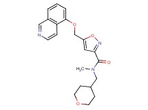 5-[(5-isoquinolinyloxy)methyl]-N-methyl-N-(tetrahydro-2H-pyran-4-ylmethyl)-3-isoxazolecarboxamide