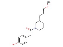 4-{2-[3-(3-methoxypropyl)-1-piperidinyl]-2-oxoethyl}phenol