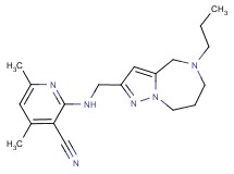 4,6-dimethyl-2-{[(5-propyl-5,6,7,8-tetrahydro-4H-pyrazolo[1,5-a][1,4]diazepin-2-yl)methyl]amino}nicotinonitrile
