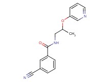 3-cyano-N-[2-(pyridin-3-yloxy)propyl]benzamide