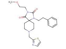 3-(2-methoxyethyl)-1-(2-phenylethyl)-8-(1,3-thiazol-2-ylmethyl)-1,3,8-triazaspiro[4.5]decane-2,4-dione