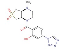 2-{[(4aS*,7aR*)-4-methyl-6,6-dioxidohexahydrothieno[3,4-b]pyrazin-1(2H)-yl]carbonyl}-5-(1H-tetrazol-1-yl)phenol