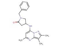 1-benzyl-4-[(2,3,5-trimethylpyrazolo[1,5-a]pyrimidin-7-yl)amino]pyrrolidin-2-one