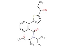 N,N-diisopropyl-2-methoxy-6-(5-propionyl-2-thienyl)benzamide