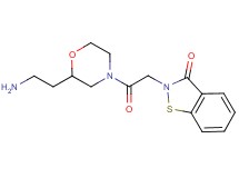 2-{2-[2-(2-aminoethyl)-4-morpholinyl]-2-oxoethyl}-1,2-benzisothiazol-3(2H)-one hydrochloride