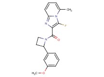 3-fluoro-2-{[2-(3-methoxyphenyl)azetidin-1-yl]carbonyl}-5-methylimidazo[1,2-a]pyridine