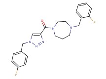 1-(2-fluorobenzyl)-4-{[1-(4-fluorobenzyl)-1H-1,2,3-triazol-4-yl]carbonyl}-1,4-diazepane