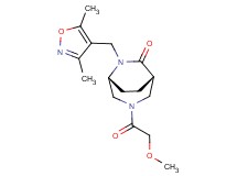 (1S*,5R*)-6-[(3,5-dimethylisoxazol-4-yl)methyl]-3-(methoxyacetyl)-3,6-diazabicyclo[3.2.2]nonan-7-one