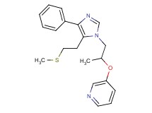 3-(1-methyl-2-{5-[2-(methylthio)ethyl]-4-phenyl-1H-imidazol-1-yl}ethoxy)pyridine