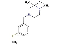 1,2,2-trimethyl-4-[3-(methylthio)benzyl]piperazine