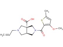 (3aR*,6aR*)-2-allyl-5-[(3-methoxy-5-methyl-2-thienyl)carbonyl]hexahydropyrrolo[3,4-c]pyrrole-3a(1H)-carboxylic acid