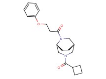 (1S*,5R*)-3-(cyclobutylcarbonyl)-6-(3-phenoxypropanoyl)-3,6-diazabicyclo[3.2.2]nonane