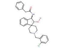 N-[(2R*,3R*)-1'-(2-chlorobenzyl)-2-hydroxy-2,3-dihydrospiro[indene-1,4'-piperidin]-3-yl]-2-phenylacetamide