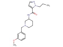 N-[1-(3-methoxybenzyl)-3-piperidinyl]-1-propyl-1H-pyrazole-5-carboxamide