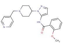 2-methoxy-N-{1-[1-(4-pyridinylmethyl)-4-piperidinyl]-1H-pyrazol-5-yl}benzamide
