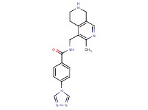 N-[(3-methyl-5,6,7,8-tetrahydro-2,7-naphthyridin-4-yl)methyl]-4-(4H-1,2,4-triazol-4-yl)benzamide dihydrochloride