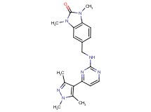 1,3-dimethyl-5-({[4-(1,3,5-trimethyl-1H-pyrazol-4-yl)pyrimidin-2-yl]amino}methyl)-1,3-dihydro-2H-benzimidazol