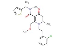 1-[2-(2-chlorophenyl)ethyl]-2-(methoxymethyl)-N,6-dimethyl-4-oxo-N-[1-(2-thienyl)ethyl]-1,4-dihydro-3-pyridinecarboxamide