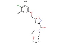 5-[(4-chloro-3,5-dimethylphenoxy)methyl]-N-ethyl-N-(tetrahydro-2-furanylmethyl)-3-isoxazolecarboxamide