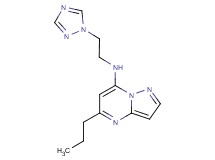 5-propyl-N-[2-(1H-1,2,4-triazol-1-yl)ethyl]pyrazolo[1,5-a]pyrimidin-7-amine