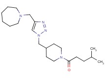 1-[(1-{[1-(4-methylpentanoyl)-4-piperidinyl]methyl}-1H-1,2,3-triazol-4-yl)methyl]azepane trifluoroacetate