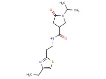 N-[2-(4-ethyl-1,3-thiazol-2-yl)ethyl]-1-isopropyl-5-oxo-3-pyrrolidinecarboxamide