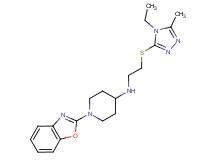 1-(1,3-benzoxazol-2-yl)-N-{2-[(4-ethyl-5-methyl-4H-1,2,4-triazol-3-yl)thio]ethyl}piperidin-4-amine