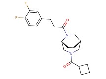 (1S*,5R*)-3-(cyclobutylcarbonyl)-6-[3-(3,4-difluorophenyl)propanoyl]-3,6-diazabicyclo[3.2.2]nonane