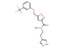 N-methyl-N-[2-(1H-pyrazol-4-yl)ethyl]-5-{[3-(trifluoromethyl)phenoxy]methyl}-3-isoxazolecarboxamide