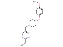 2-ethyl-5-{[4-(4-methoxyphenoxy)-1-piperidinyl]methyl}pyrimidine