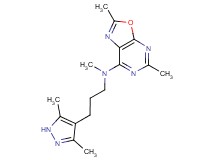 N-[3-(3,5-dimethyl-1H-pyrazol-4-yl)propyl]-N,2,5-trimethyl[1,3]oxazolo[5,4-d]pyrimidin-7-amine