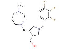 [(3R*,4S*)-4-[(4-methyl-1,4-diazepan-1-yl)methyl]-1-(2,3,4-trifluorobenzyl)pyrrolidin-3-yl]methanol