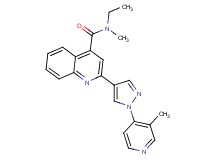 N-ethyl-N-methyl-2-[1-(3-methyl-4-pyridinyl)-1H-pyrazol-4-yl]-4-quinolinecarboxamide
