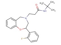 N-(tert-butyl)-3-[2-(2-fluorophenyl)-2,3-dihydro-1,4-benzoxazepin-4(5H)-yl]propanamide