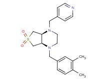 (4aS*,7aR*)-1-(3,4-dimethylbenzyl)-4-(4-pyridinylmethyl)octahydrothieno[3,4-b]pyrazine 6,6-dioxide