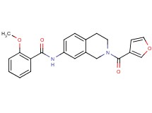 N-[2-(3-furoyl)-1,2,3,4-tetrahydro-7-isoquinolinyl]-2-methoxybenzamide