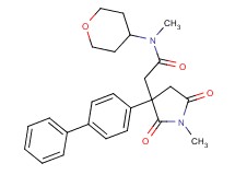 2-[3-(4-biphenylyl)-1-methyl-2,5-dioxo-3-pyrrolidinyl]-N-methyl-N-(tetrahydro-2H-pyran-4-yl)acetamide