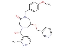 1-(4-methoxybenzyl)-4-[(2-methyl-3-pyridinyl)carbonyl]-6-(3-pyridinylmethoxy)-1,4-diazepan-2-one
