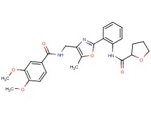 N-[2-(4-{[(3,4-dimethoxybenzoyl)amino]methyl}-5-methyl-1,3-oxazol-2-yl)phenyl]tetrahydro-2-furancarboxamide