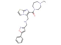 ({6-[(4-methyl-1,4-diazepan-1-yl)carbonyl]imidazo[2,1-b][1,3]thiazol-5-yl}methyl)[(5-phenyl-3-isoxazolyl)methyl]amine