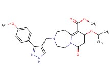 methyl 9-isopropoxy-3-{[3-(4-methoxyphenyl)-1H-pyrazol-4-yl]methyl}-7-oxo-1,2,3,4,5,7-hexahydropyrido[1,2-d][1,4]diazepine-10-carboxylate